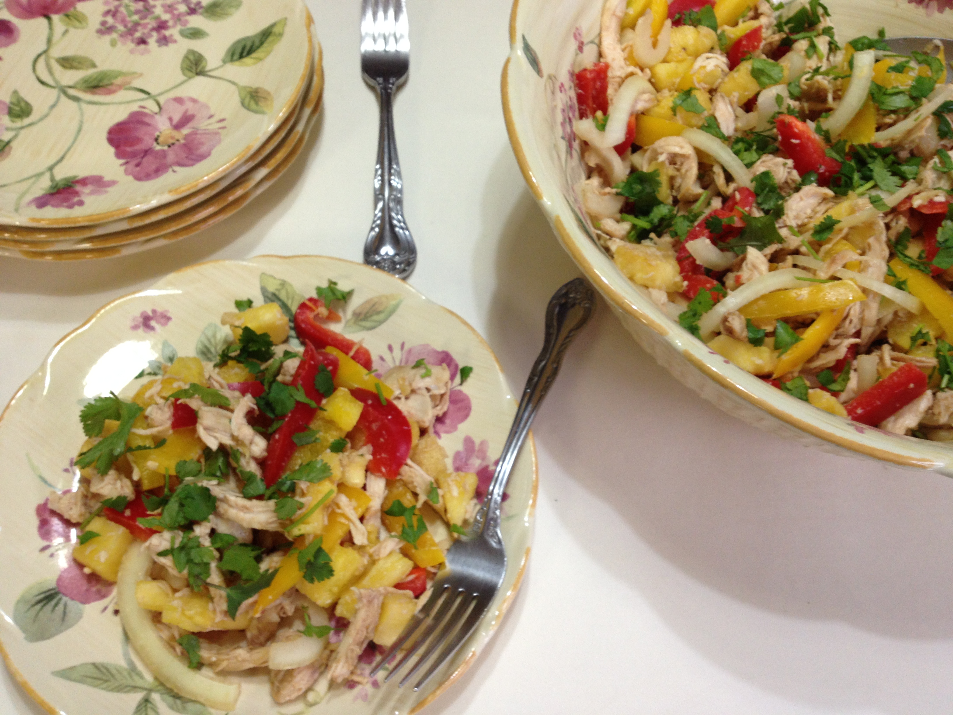 Ginger Chicken and Pineapple Salad