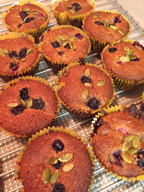 Paleo Blueberry Cupcakes