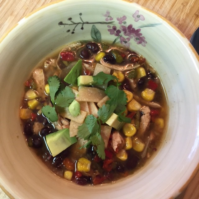 South of The Boarder Chicken Tortilla Soup