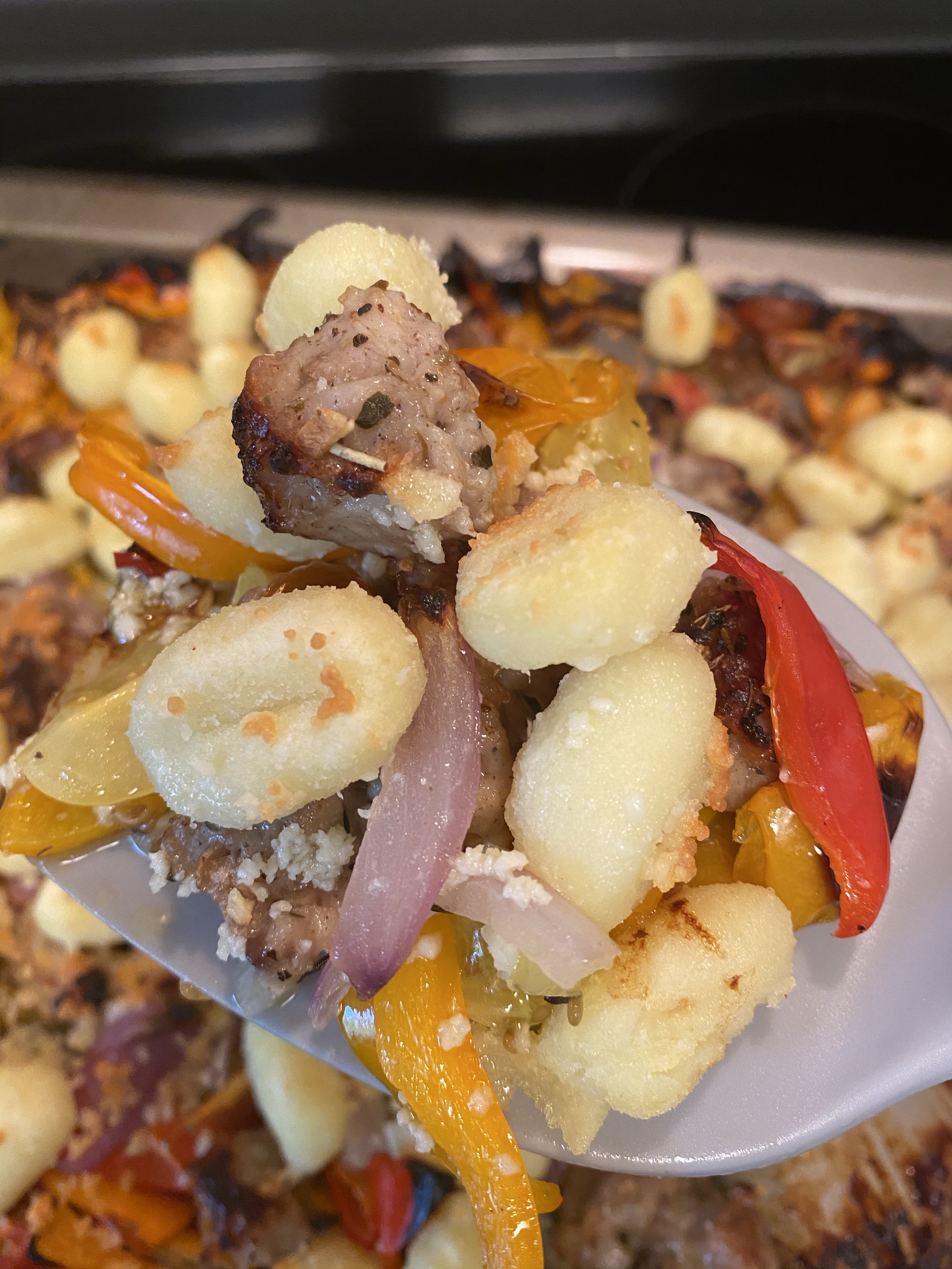 Oven Roasted Gnocchi With Sausage & Peppers