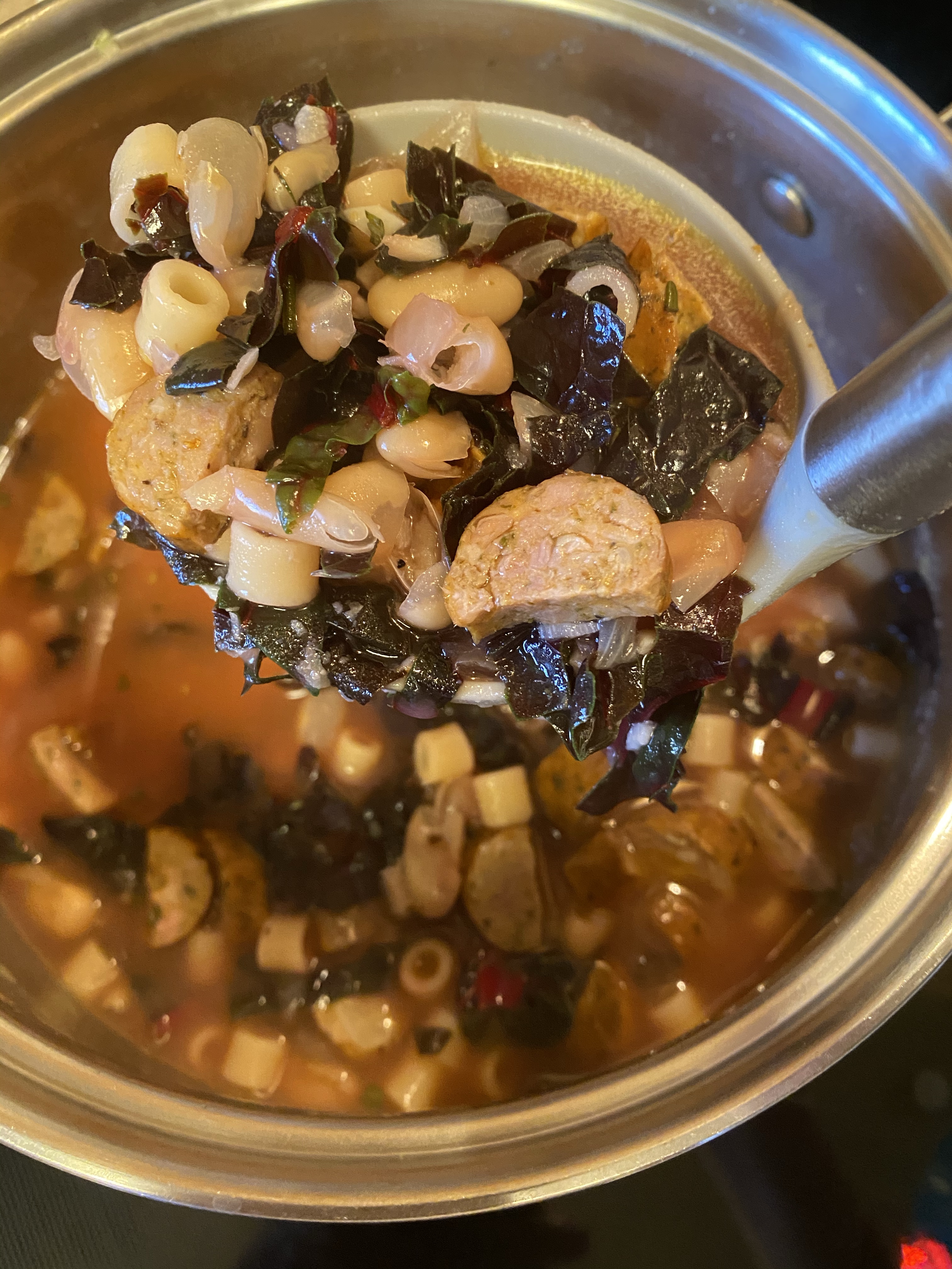 Cannellini White Bean Soup with Swiss Chard