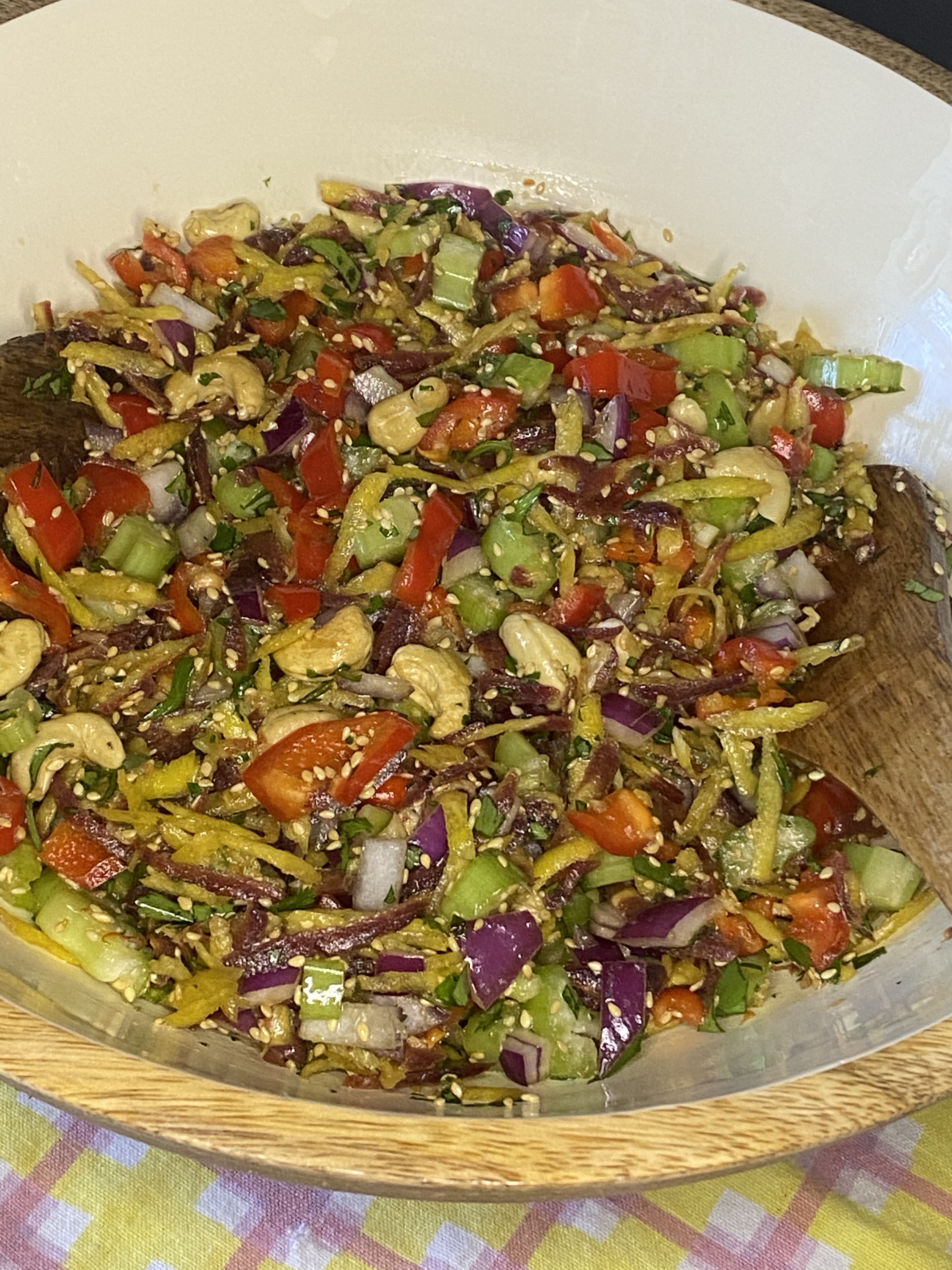 Asian Salad with Sesame Ginger Dressing