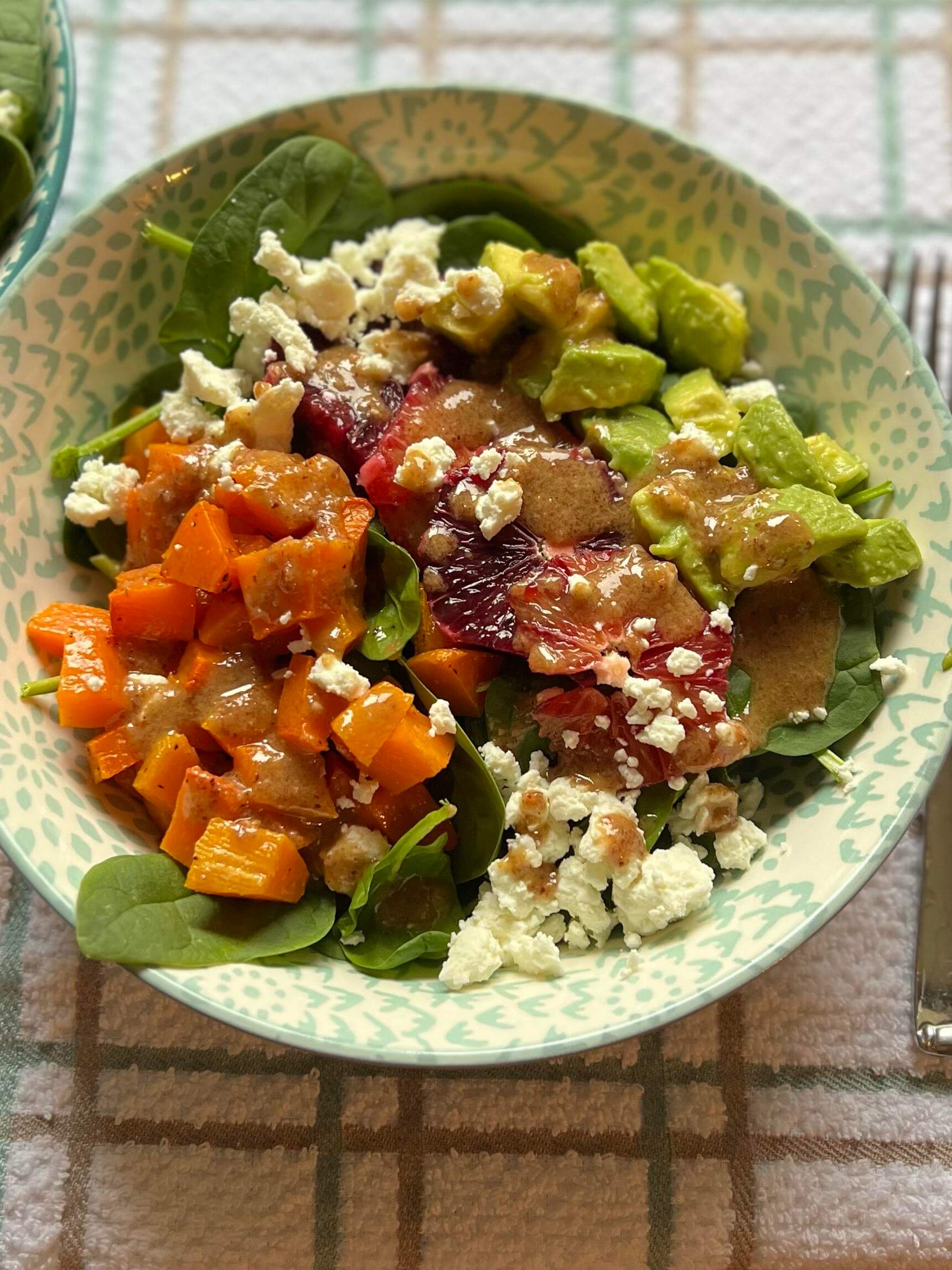 Roasted Butternut Squash & Blood Orange Salad With A Toasted Pecan Vinaigrette