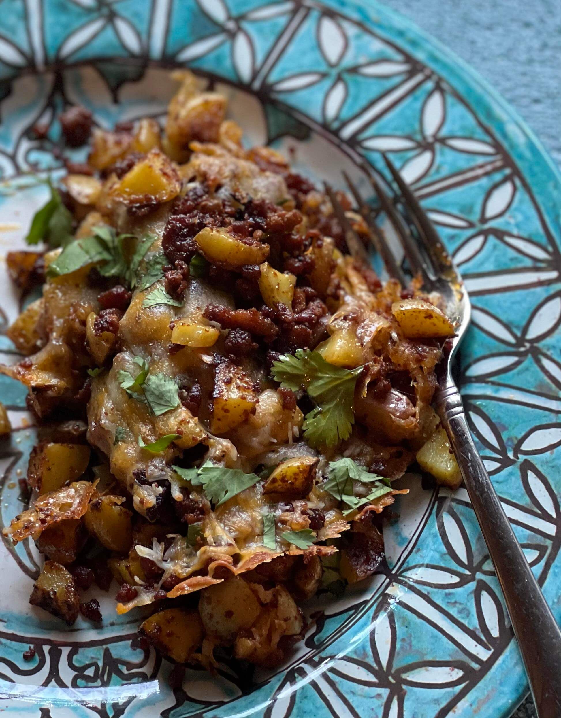 Sautéed Potatoes with Mexican Chorizo & Cheddar Cheese