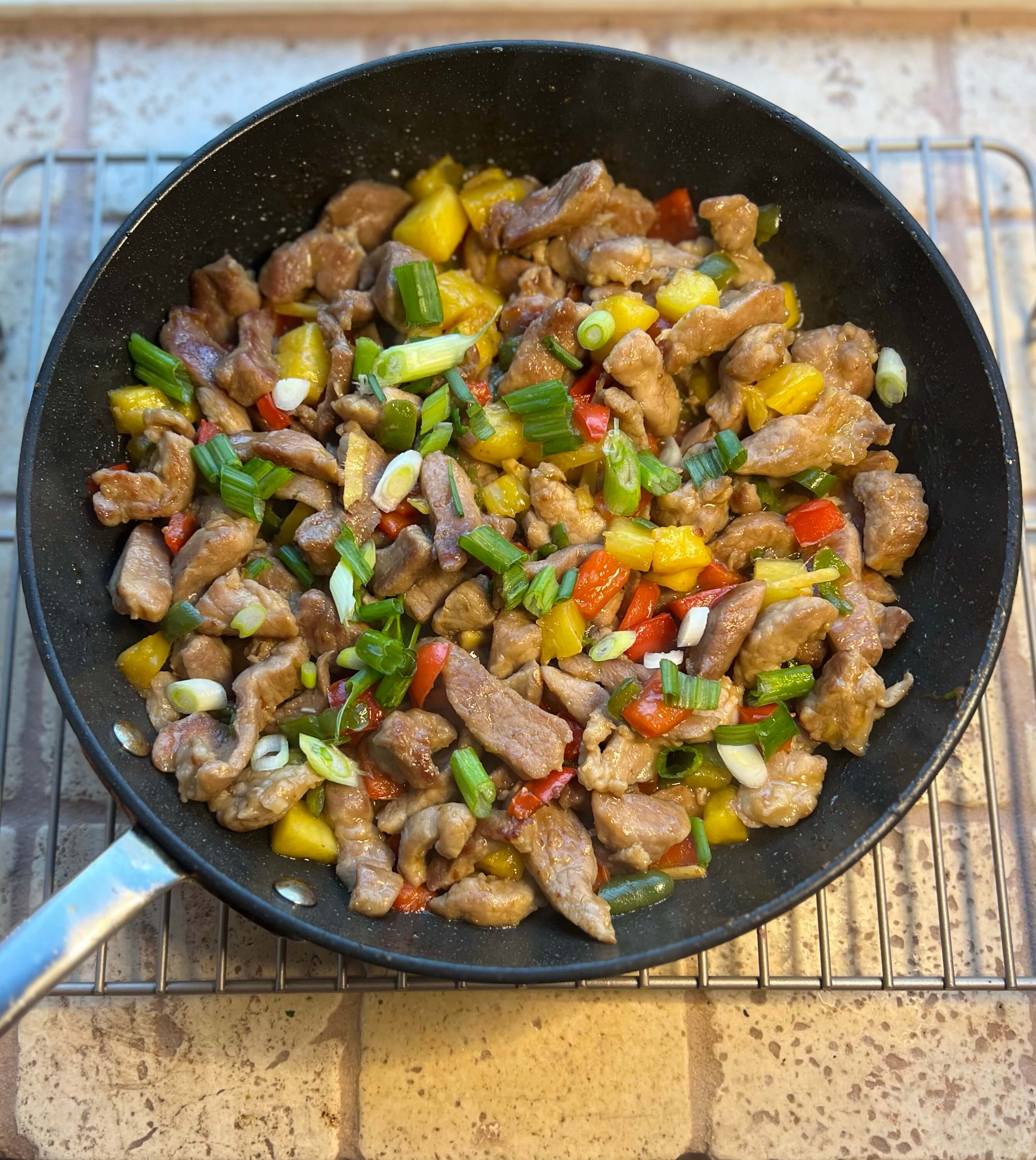 One-Skillet Sweet-and-Sour Stir-Fried Pork with Pineapple