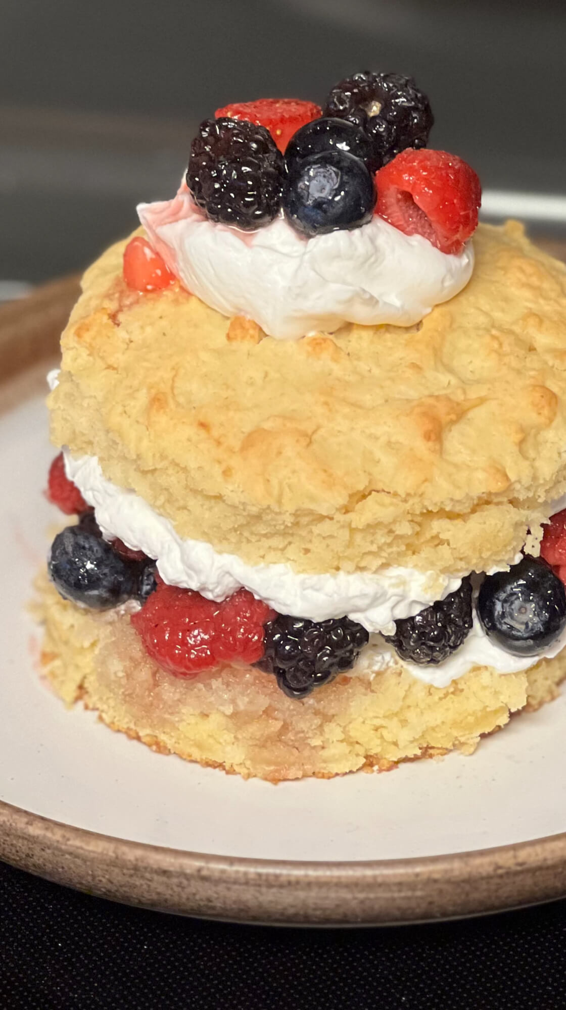 Buttermilk Shortcake With Whipped Cream And Berries