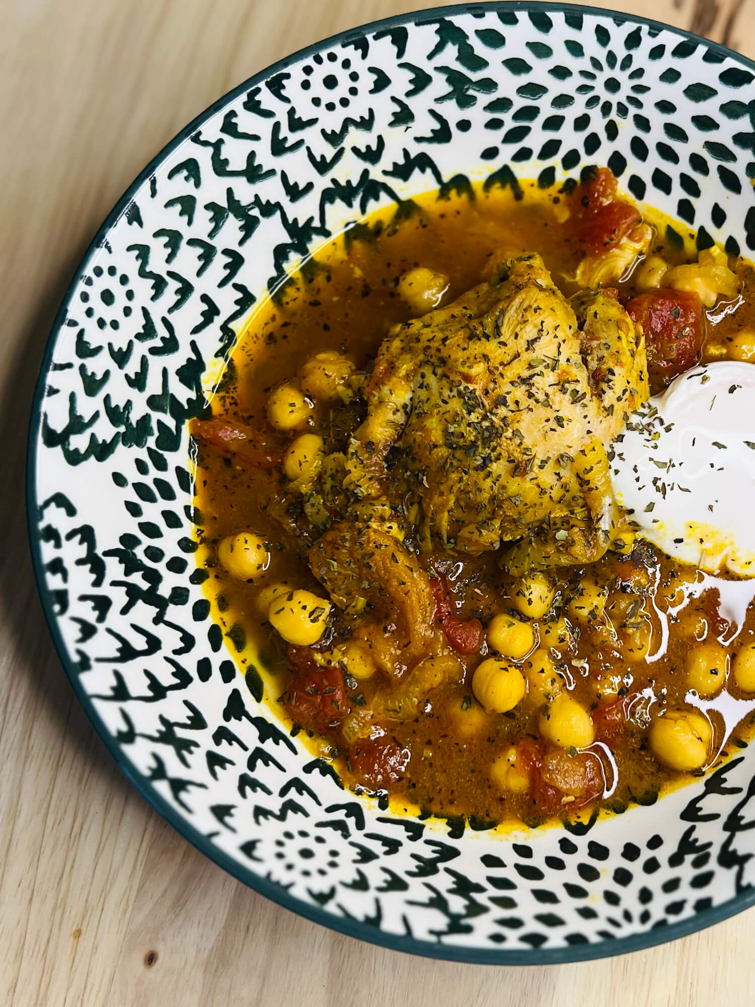 Instant Pot Chicken Tagine with Apricots and Chickpeas