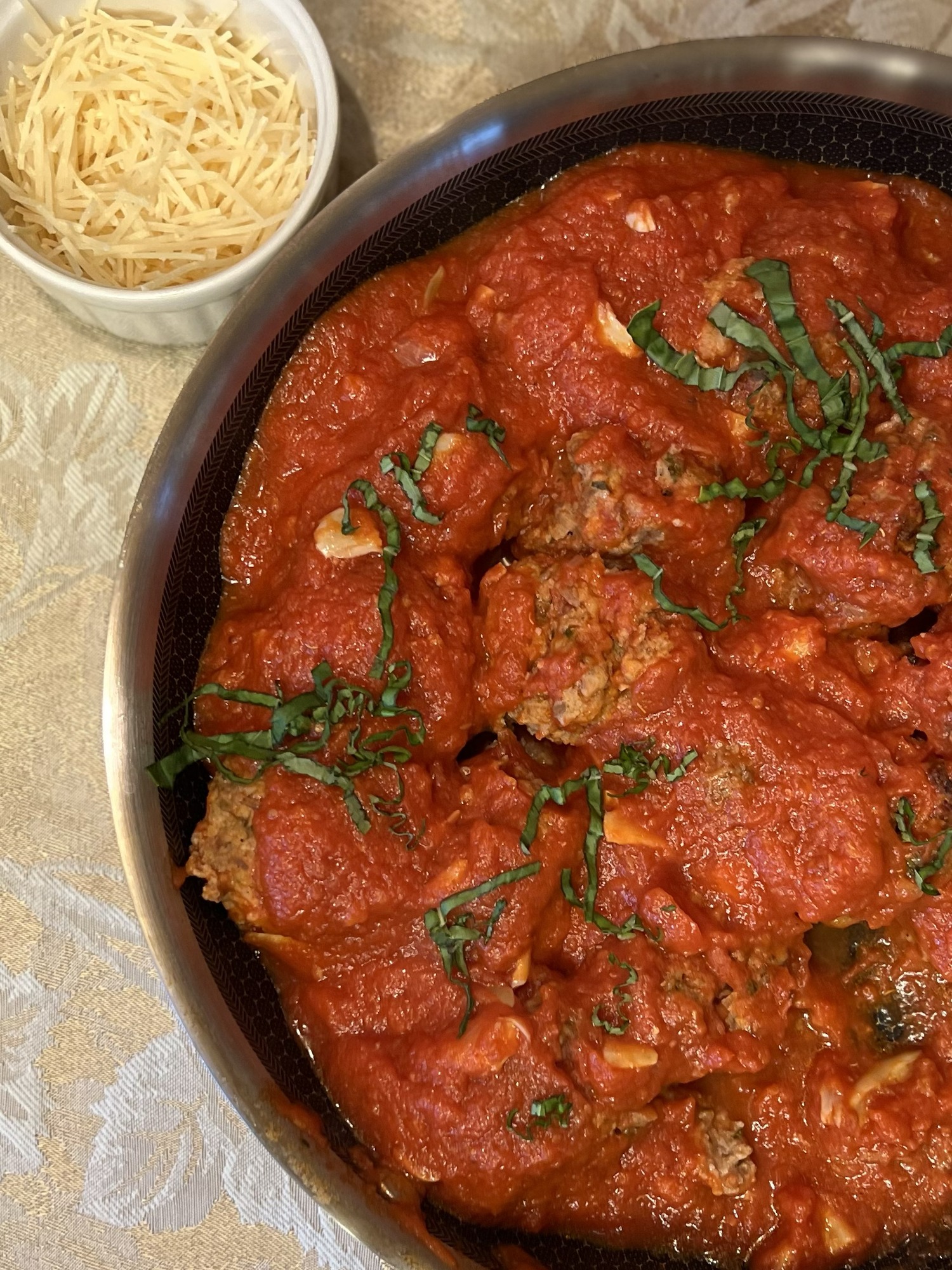 Italian-Style Pork And Ricotta Meatballs with A Simple Tomato Sauce