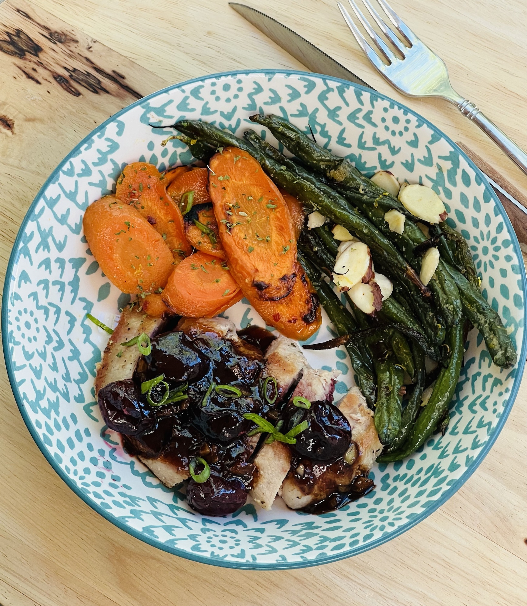Saucy Cherry Balsamic Pork Chops