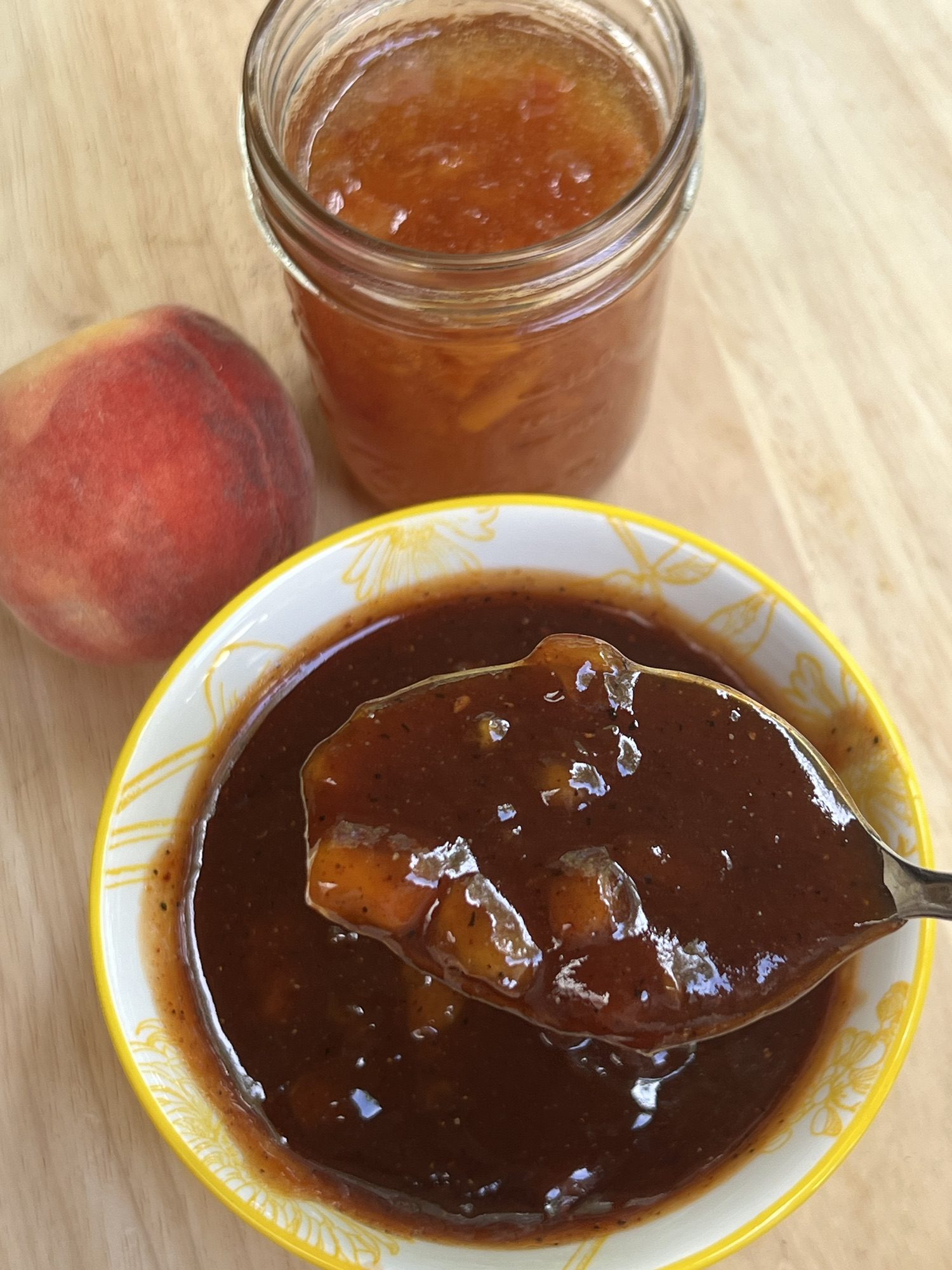Homemade Peach Jam BBQ Sauce with Aleppo Pepper A Sweet-Heat Sensation